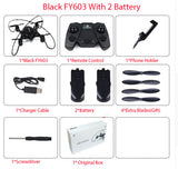 Newest FY603 Mini Drone With WiFi FPV Camera 2.4GHz 4CH 6-axis Gyro Quadcopter Altitude Hold Mode Rc Helicopter RTF Vs H37 Dron