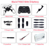 Newest FY603 Mini Drone With WiFi FPV Camera 2.4GHz 4CH 6-axis Gyro Quadcopter Altitude Hold Mode Rc Helicopter RTF Vs H37 Dron