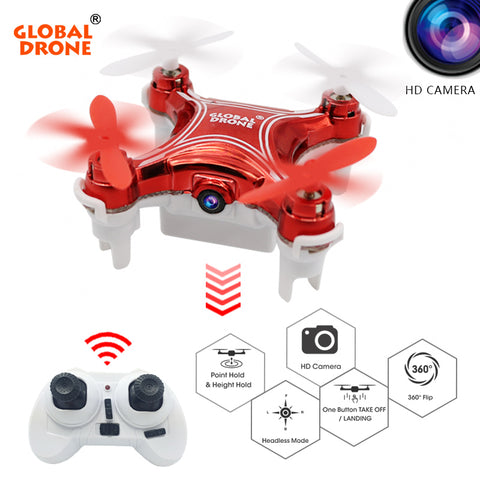 Global Drone GW009C-1 Mini Drone with camera Altitude Holder RC Quadcopter Headless Mode Helicopter with HD Camera VS H36 JY018