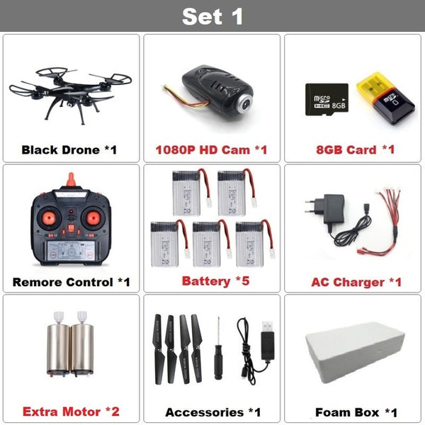 Teeggi M5A RC Drone With 5MP 1080P HD Camera 6-Axis Remote Control Toys Helicopter Quadcopter Profissional Dron VS SYMA X5C X5HW