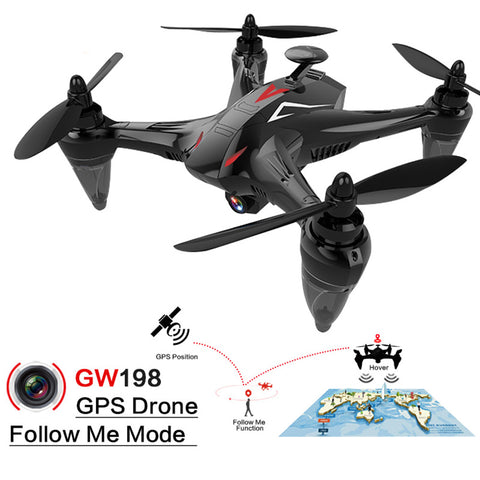 GW198 5G WiFi FPV Automatic Return GPS Brushless Motor RC Quadrocopter Hover Drones Follow Me Drone with Camera VS H501S Bugs 2