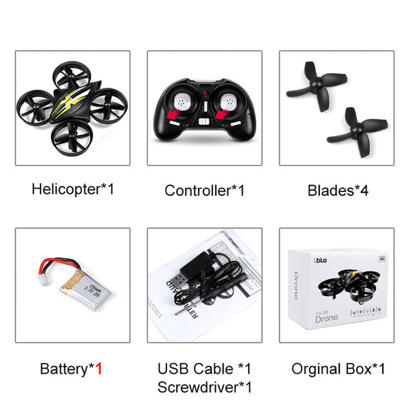 GouGouShou CX-95 Mini Drone RC Drone Quadcopters Headless Mode One Key Return RC Helicopter VS JJRC H36 Kids Best Toys For Boys