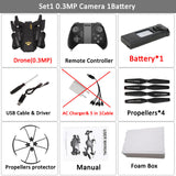 VISUO Xs809HW Xs809W Foldable Drone with Camera HD 2MP Wide Angle WIFI FPV Altitude Hold RC Quadcopter Helicopter VS H47 Dron