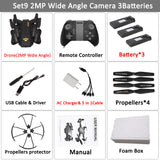 VISUO Xs809HW Xs809W Foldable Drone with Camera HD 2MP Wide Angle WIFI FPV Altitude Hold RC Quadcopter Helicopter VS H47 Dron