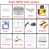 SYMA X8PRO X8 Pro GPS RC Drone with 720P HD Camera or H9R 4K Camera 2.4G Professional FPV Selfie Drones Quadcopter Helicopter