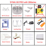 SYMA X8PRO X8 Pro GPS RC Drone with 720P HD Camera or H9R 4K Camera 2.4G Professional FPV Selfie Drones Quadcopter Helicopter