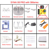 SYMA X8PRO X8 Pro GPS RC Drone with 720P HD Camera or H9R 4K Camera 2.4G Professional FPV Selfie Drones Quadcopter Helicopter