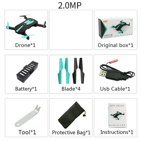 RC Drones with hd Camera RC Helicopter Foldable Mini Drone FPV Quadcopter Aircraft Selfie Drone Foldable Drone GW018 JY018 JD018