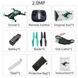 RC Drones with hd Camera RC Helicopter Foldable Mini Drone FPV Quadcopter Aircraft Selfie Drone Foldable Drone GW018 JY018 JD018