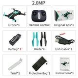 RC Drones with hd Camera RC Helicopter Foldable Mini Drone FPV Quadcopter Aircraft Selfie Drone Foldable Drone GW018 JY018 JD018