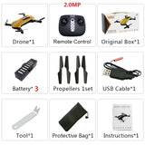 RC Drones with hd Camera RC Helicopter Foldable Mini Drone FPV Quadcopter Aircraft Selfie Drone Foldable Drone GW018 JY018 JD018