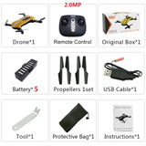 RC Drones with hd Camera RC Helicopter Foldable Mini Drone FPV Quadcopter Aircraft Selfie Drone Foldable Drone GW018 JY018 JD018