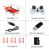 Global Drone GW009C-1 Mini Drone with camera Altitude Holder RC Quadcopter Headless Mode Helicopter with HD Camera VS H36 JY018